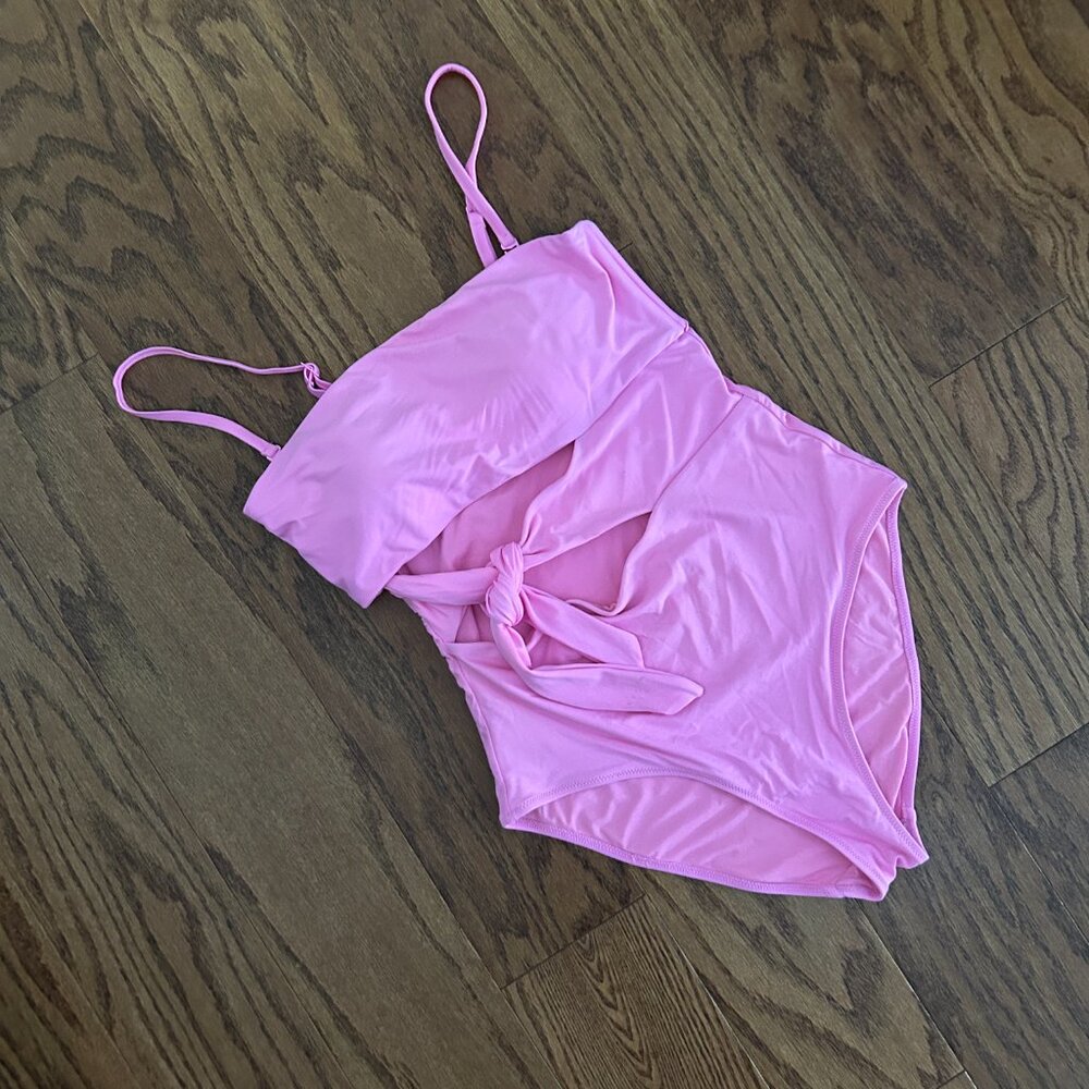 Aerie One Piece Cut Out Tie Front